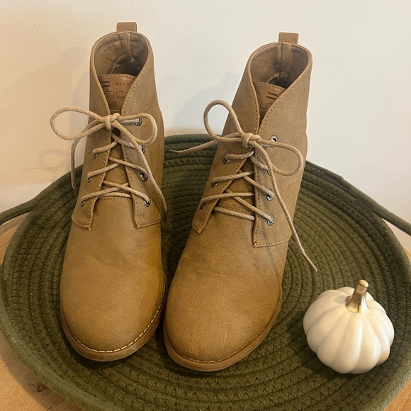Wedge Lace Up Booties - Picture 2 of 15